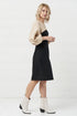 Image 2 of Pure linen dress Malvina in Black light sand from Baltic Linen